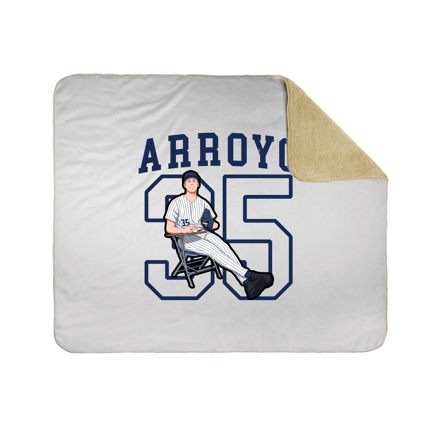 Throw Blanket — Shirsey in White