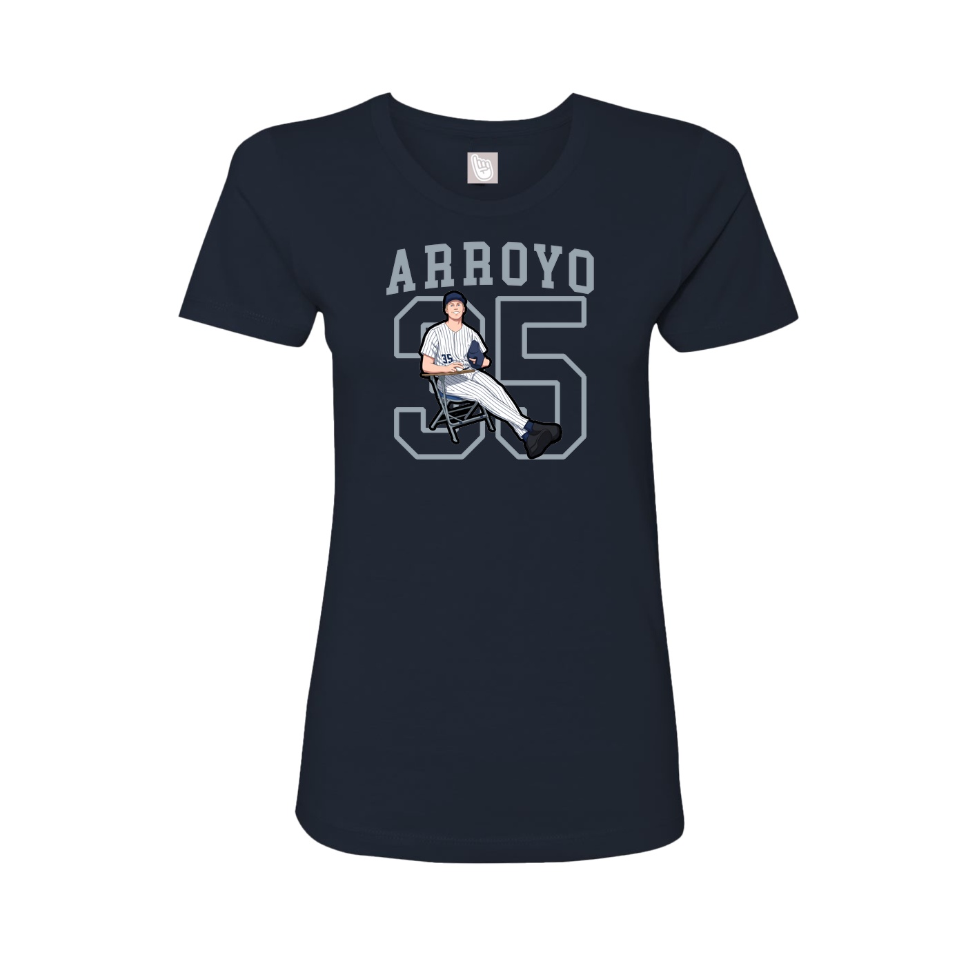 Fitted Women's Tee — Shirsey in Navy