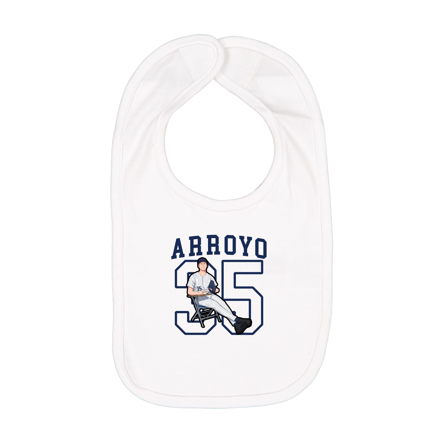 Infant Bib — Shirsey in White