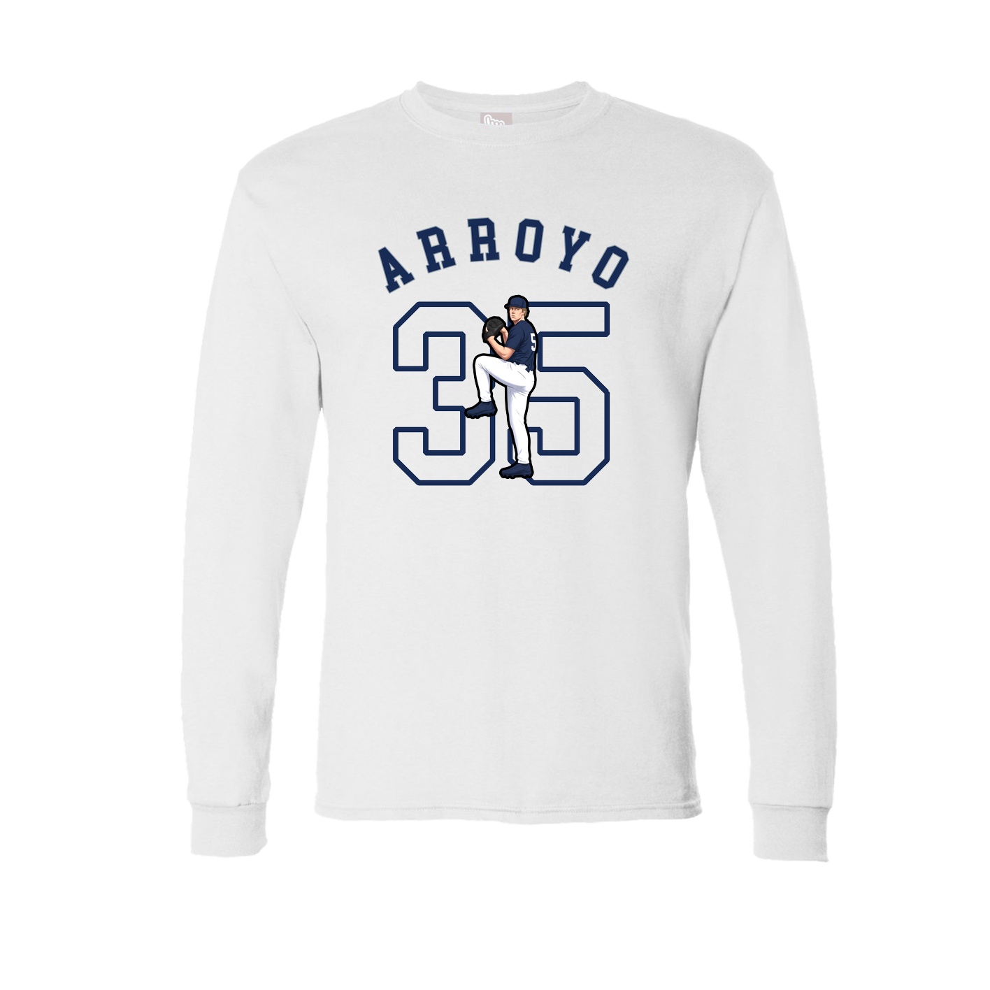 Long Sleeve Tee — Shirsey Arch in White