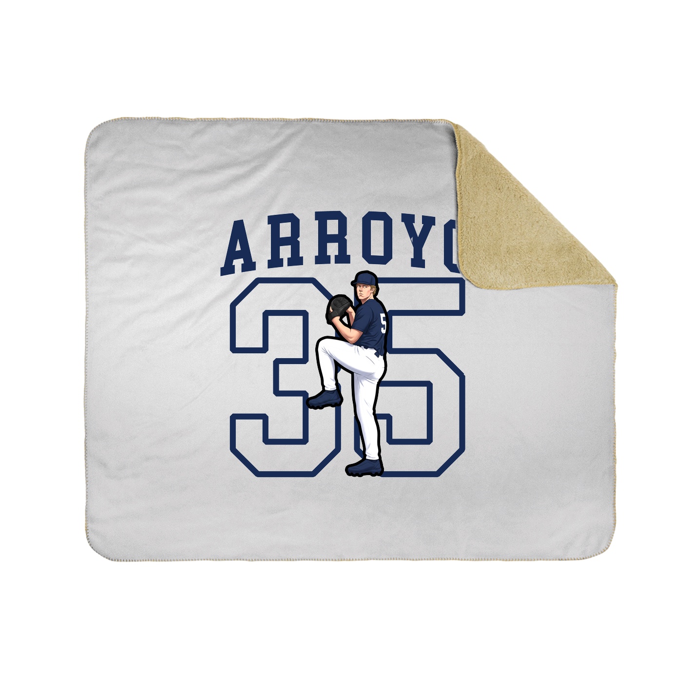 Throw Blanket — Shirsey in White