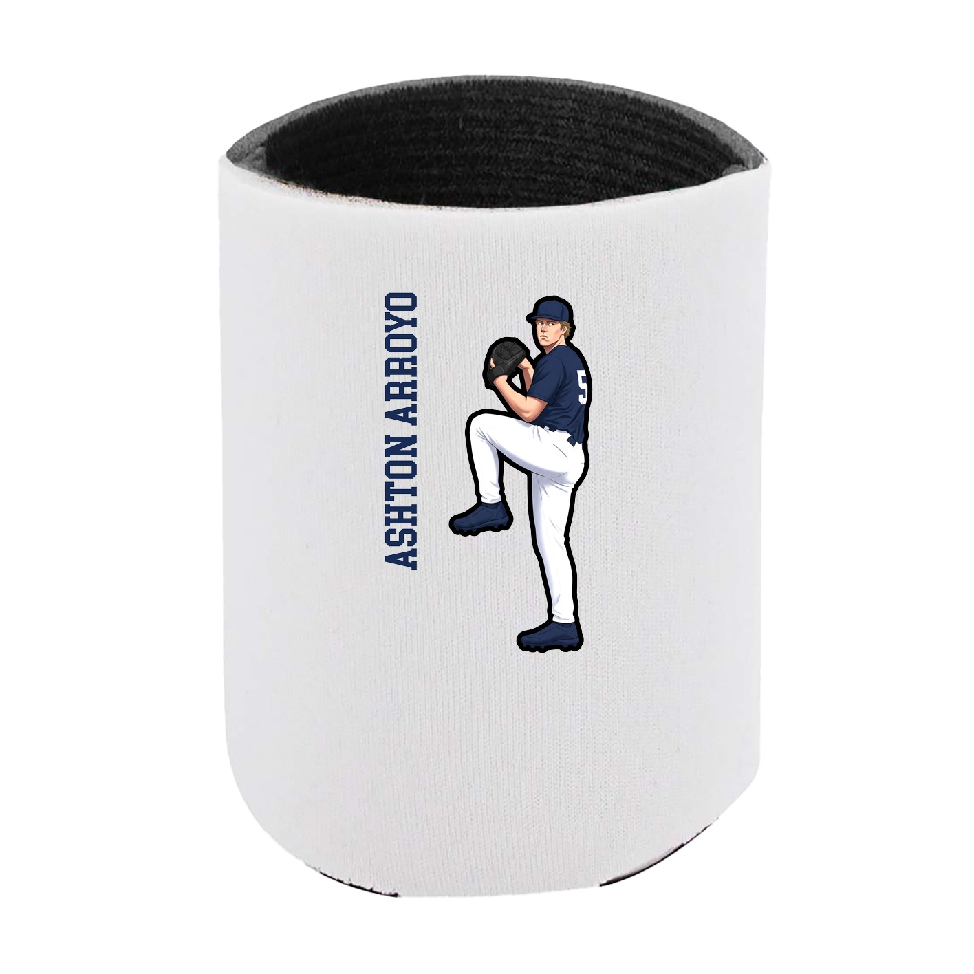 Can Holder — Name Vertical in White