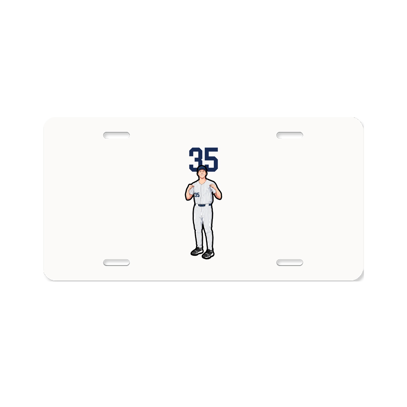 License Plate — Number Top in Classic