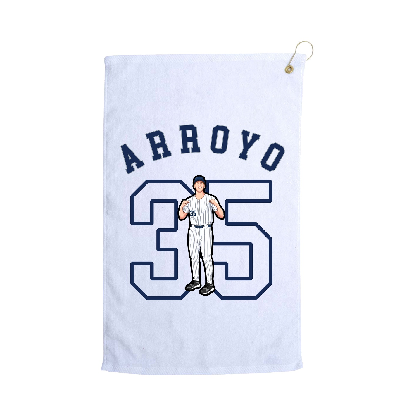 Golf Towel — Shirsey Arch in White