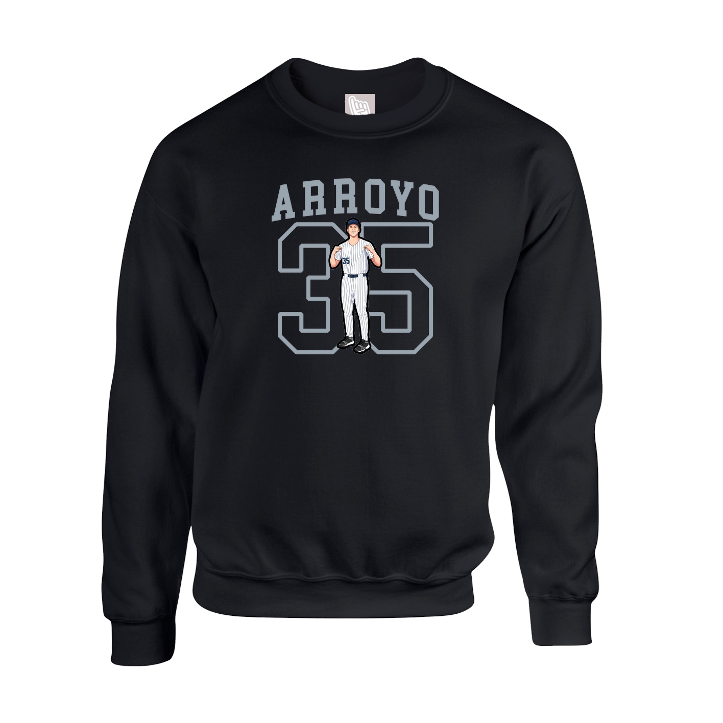 Fleece Crew — Shirsey in Black
