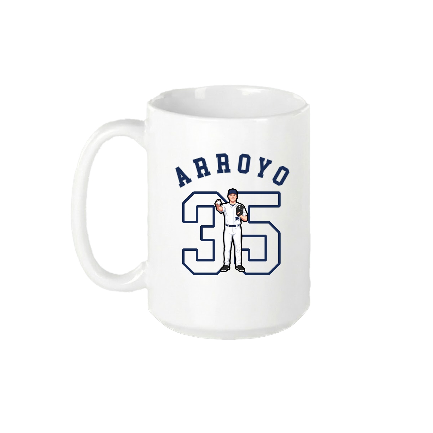 15oz Coffee Mug — Shirsey Arch in White