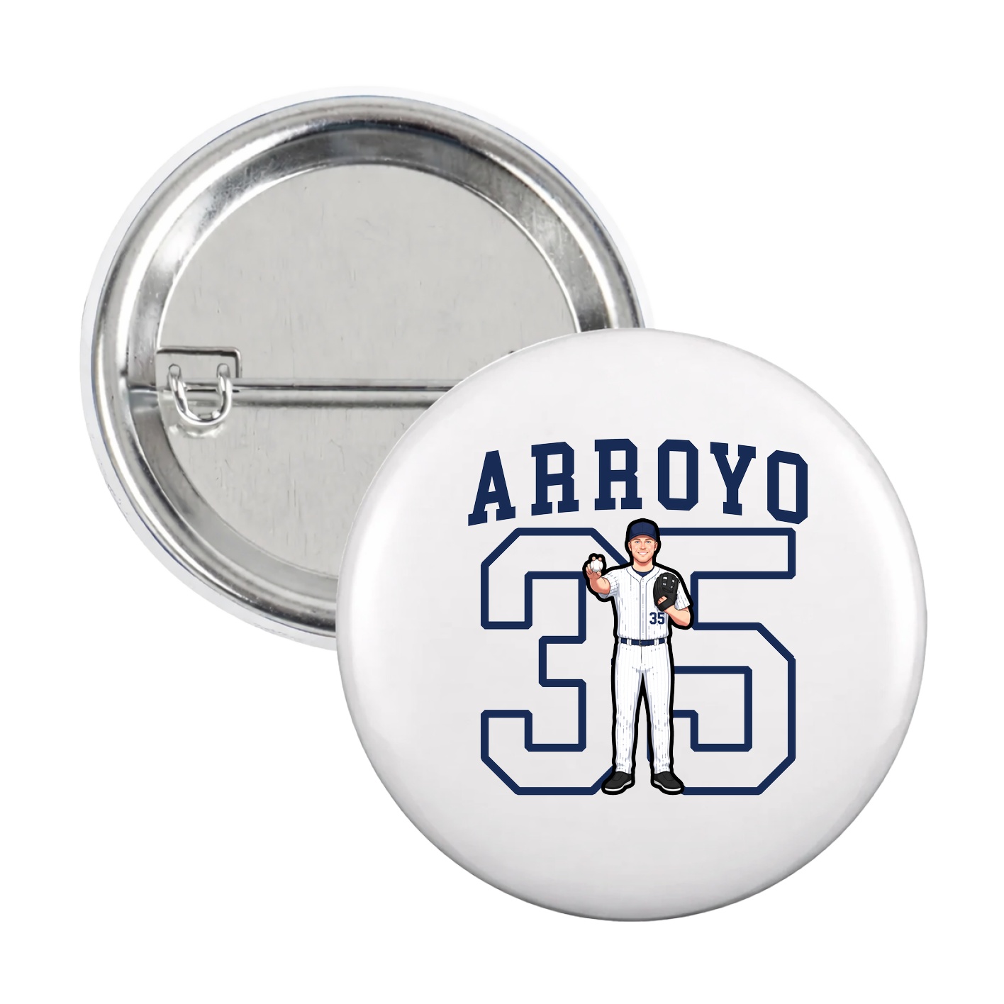 Game Day Button — Shirsey in White