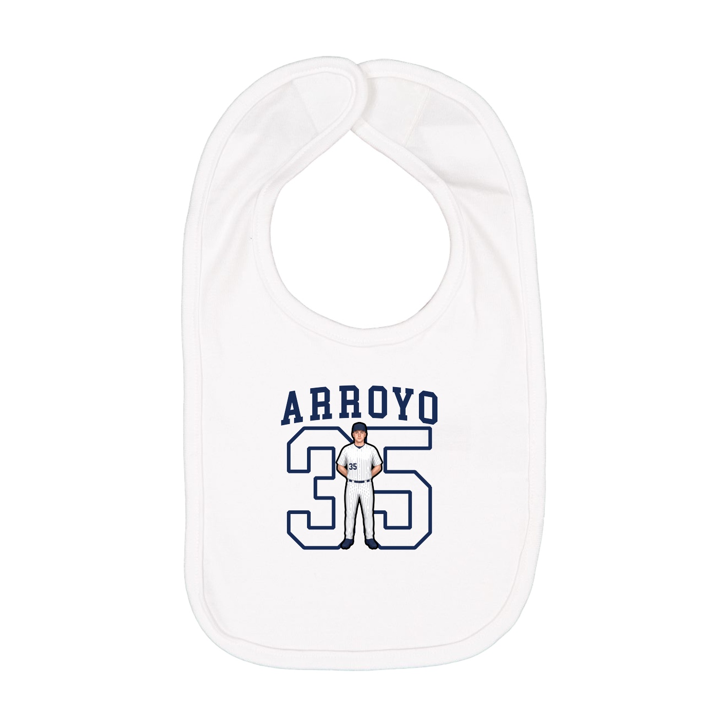 Infant Bib — Shirsey in White