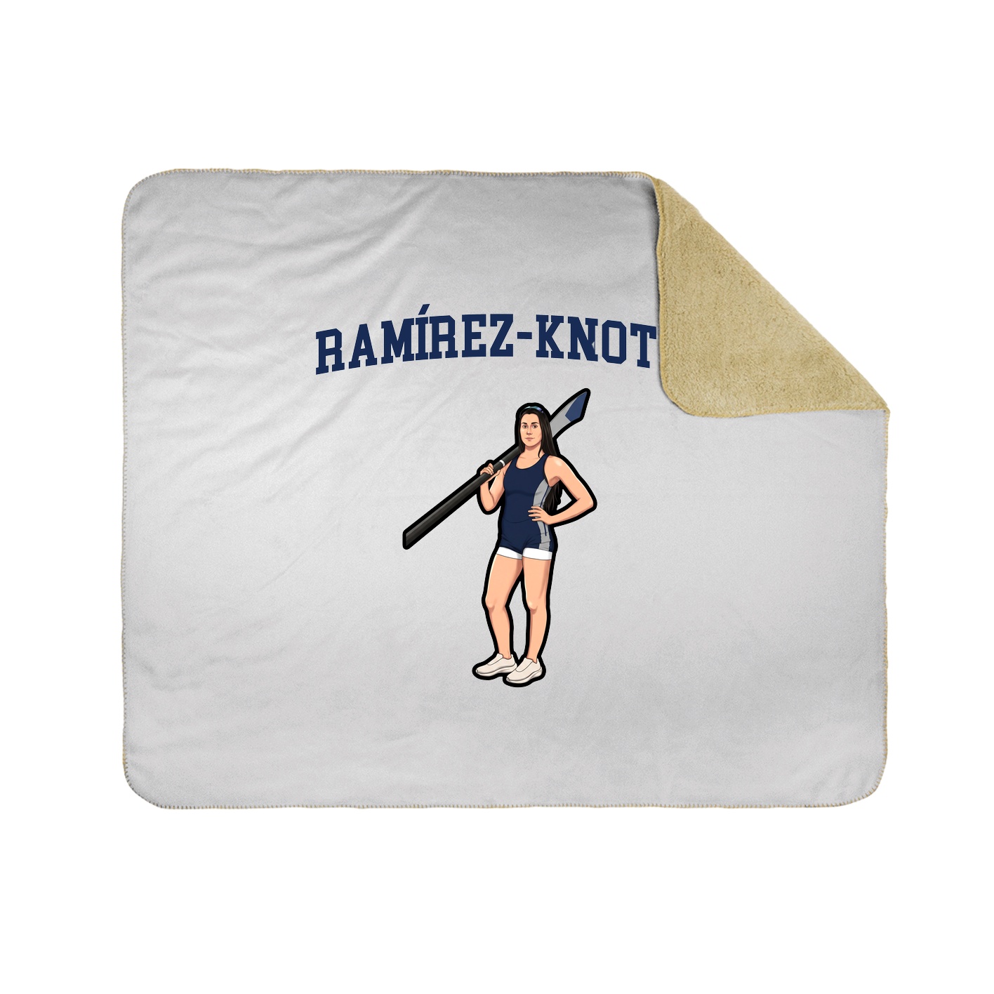 Throw Blanket — Shirsey in White