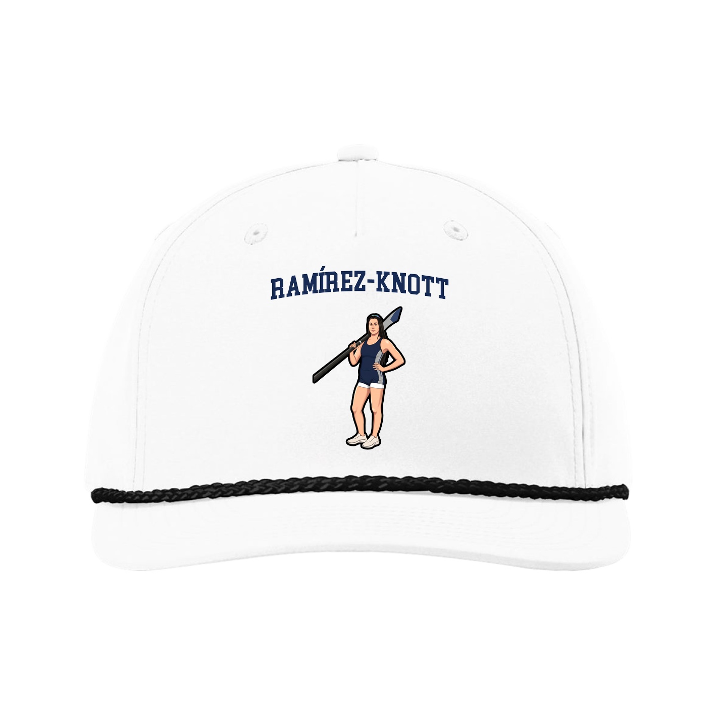 Five-Panel Classic Rope Cap — Shirsey in White
