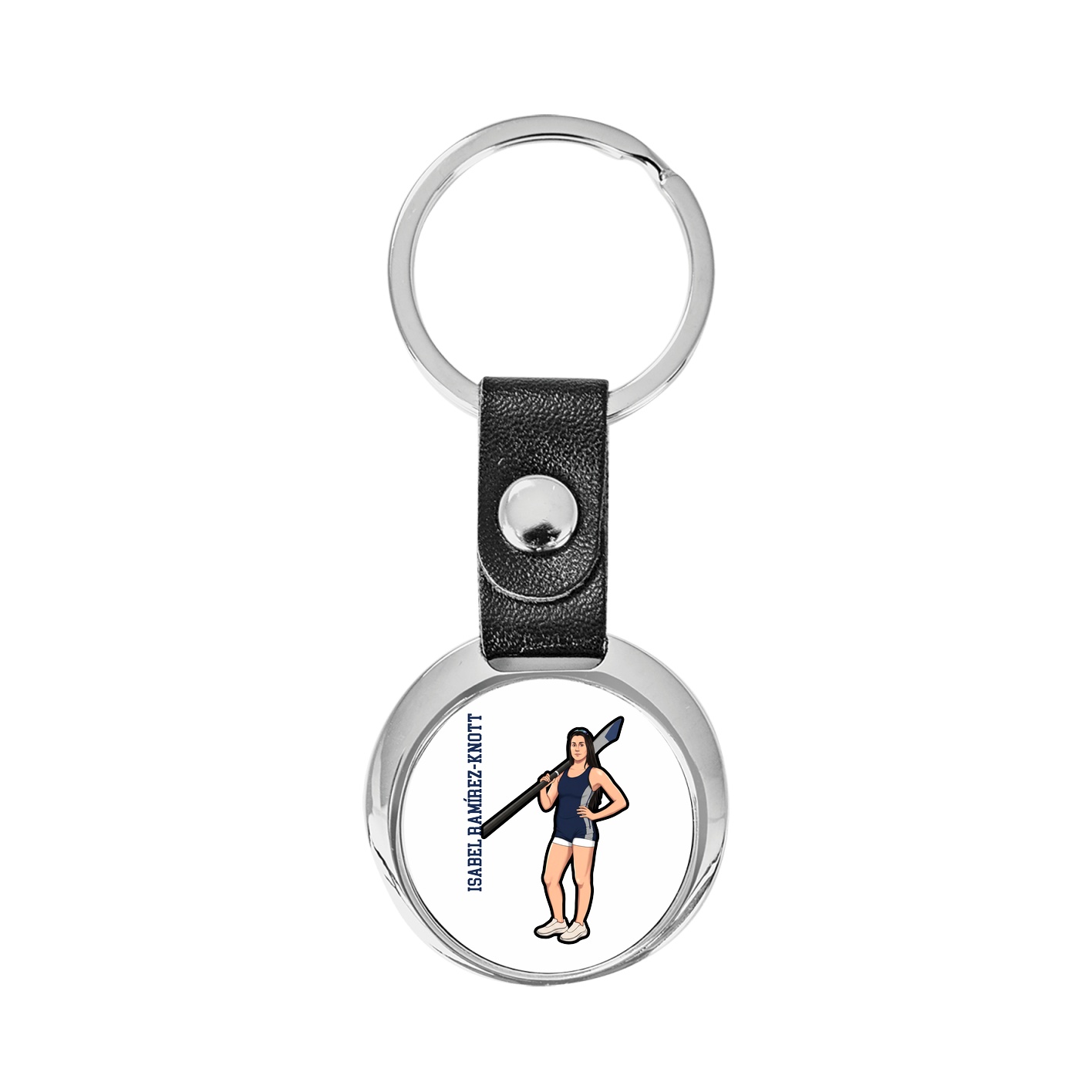 Key Chain — Name Vertical in Classic