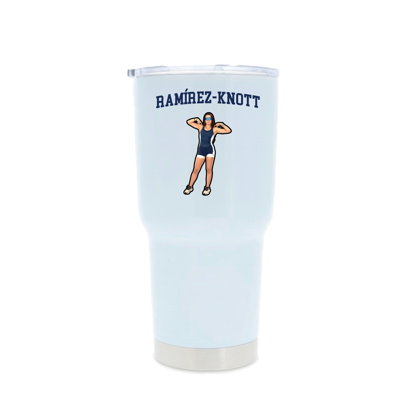 30oz Stainless Steel Tumbler — Shirsey in White
