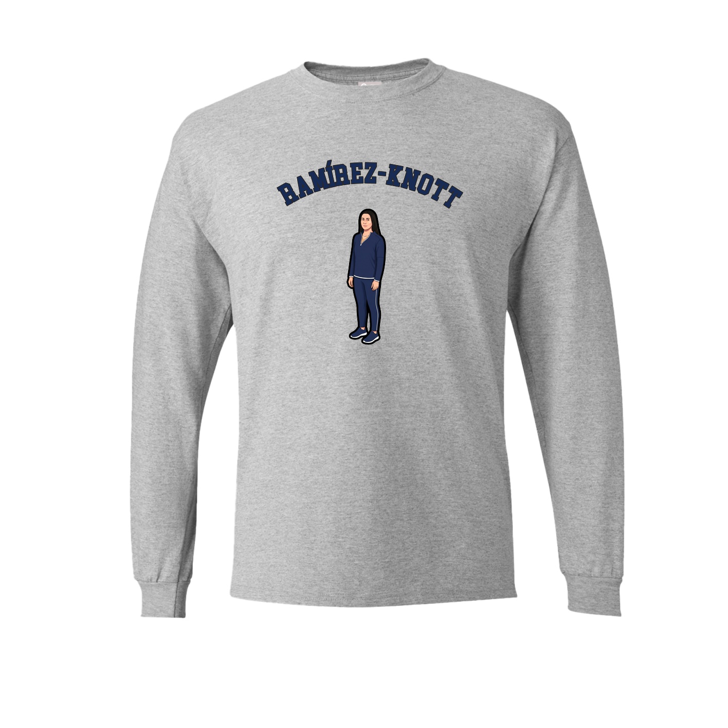 Long Sleeve Tee — Shirsey Arch in Grey
