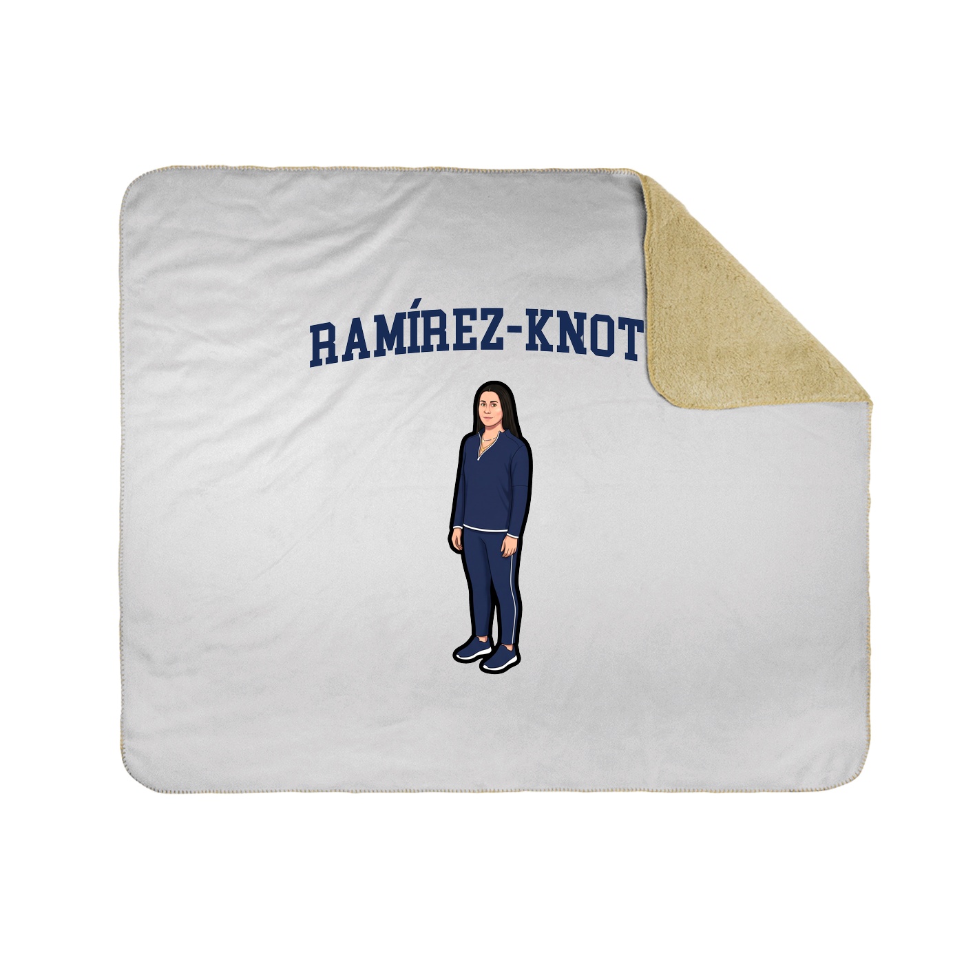 Throw Blanket — Shirsey in White