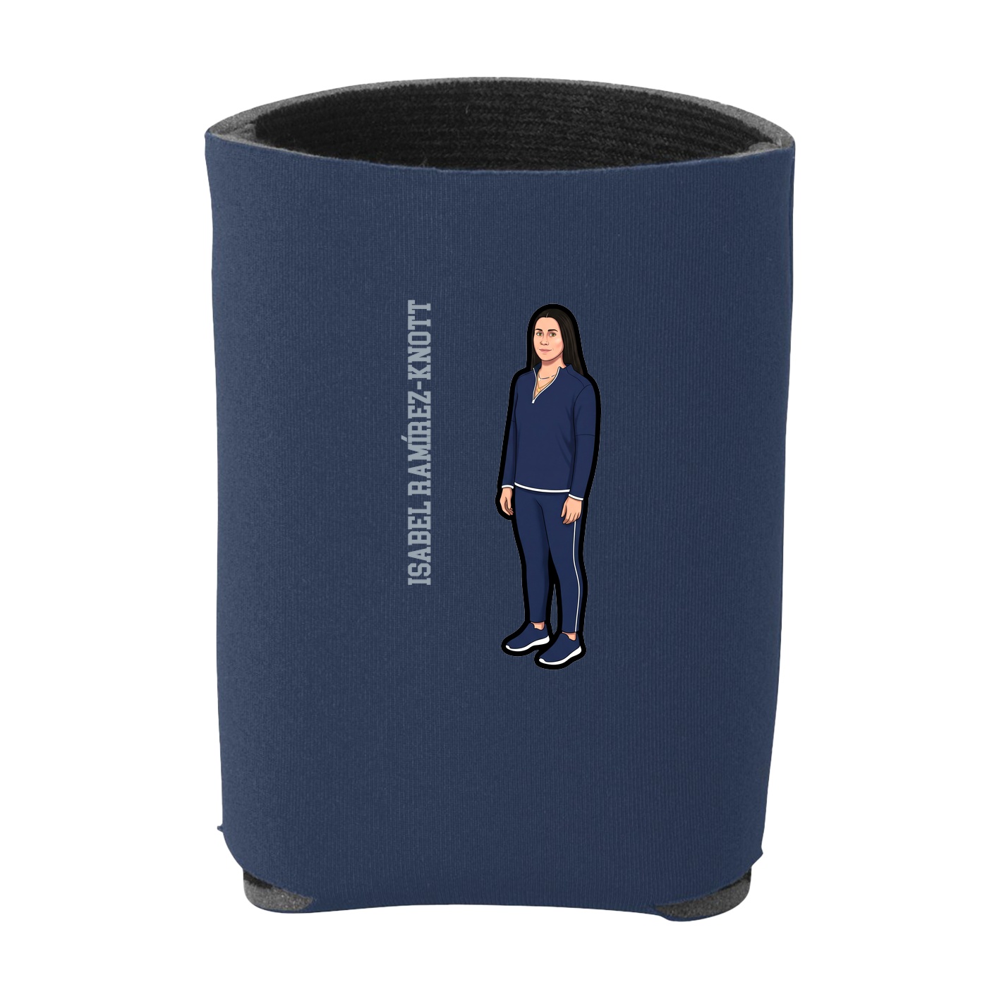 Can Holder — Name Vertical in Navy