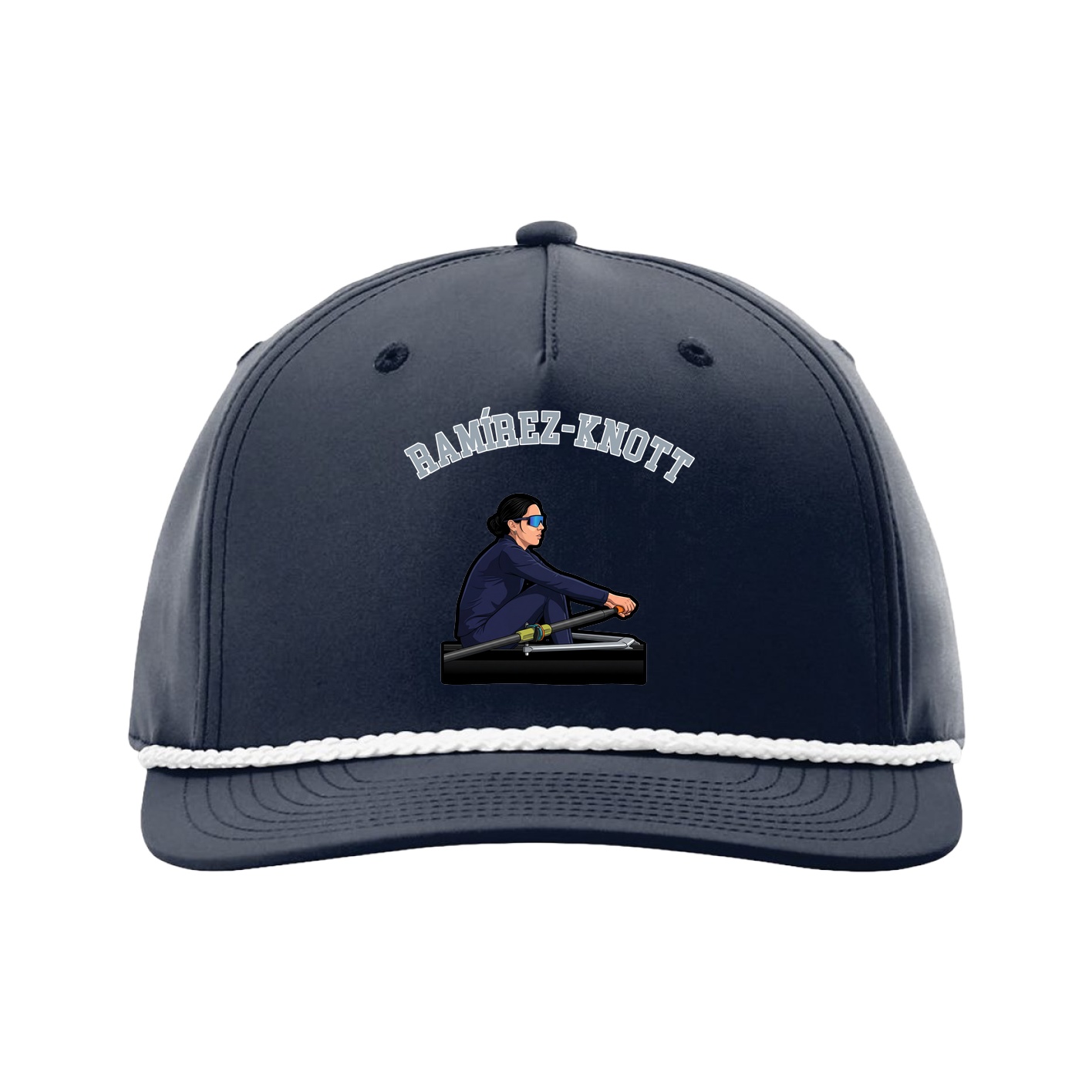 Five-Panel Classic Rope Cap — Shirsey Arch in Navy