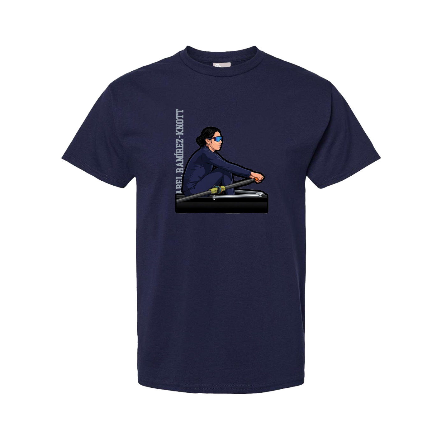 Youth Tee — Name Vertical in Navy