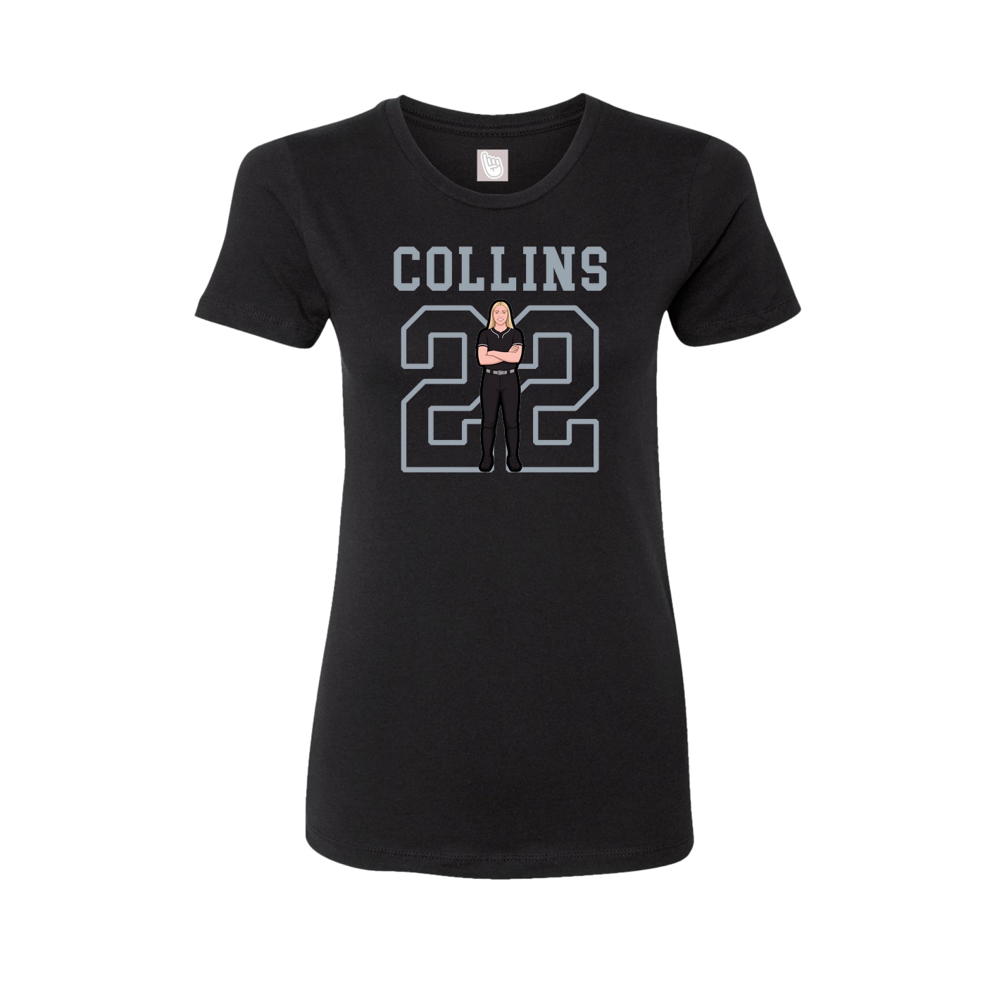 Fitted Women's Tee — Shirsey in Black