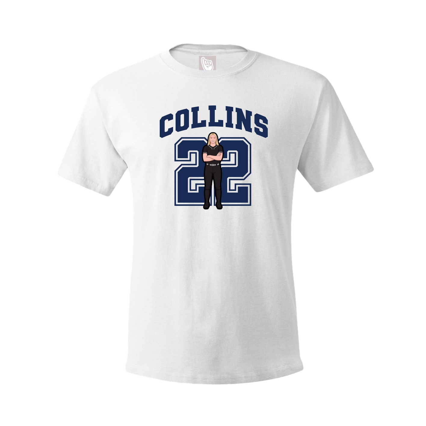 Tee — Number in White