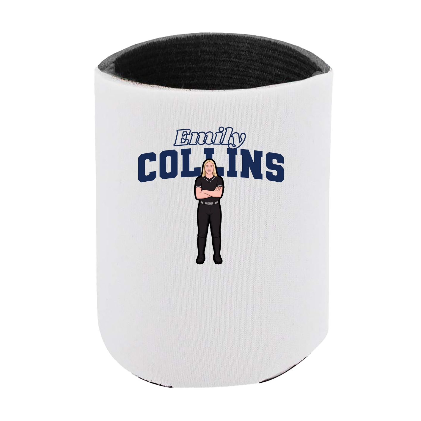 Can Holder — Name Arch in White