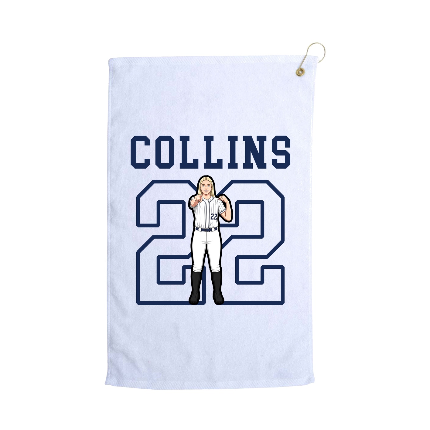 Golf Towel — Shirsey in White