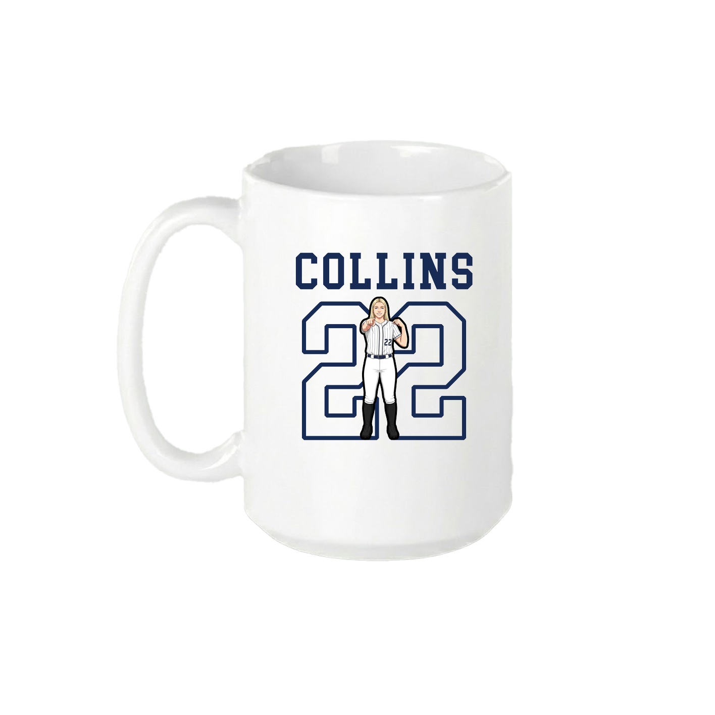 15oz Coffee Mug — Shirsey in White