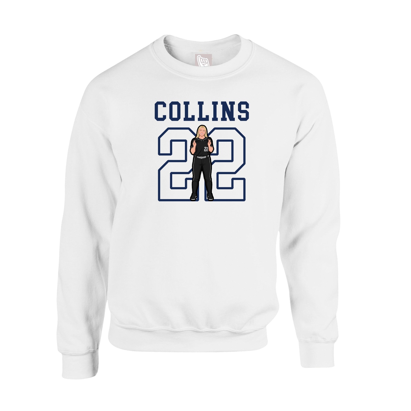 Fleece Crew — Shirsey in White