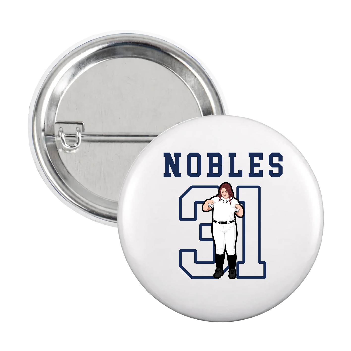 Game Day Button — Shirsey in White