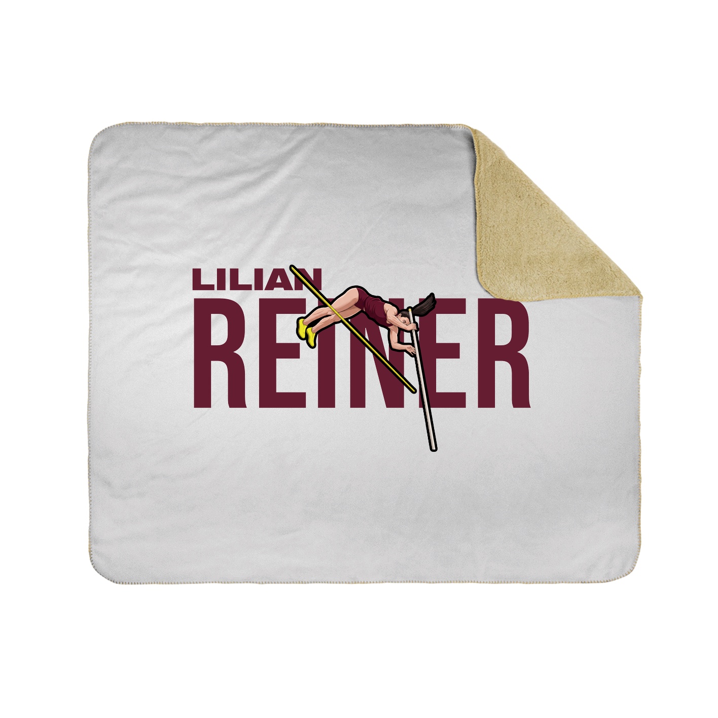 Throw Blanket — Player Name in White