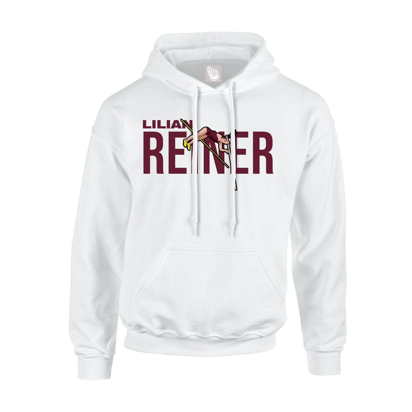 Youth Hoodie — Player Name in White