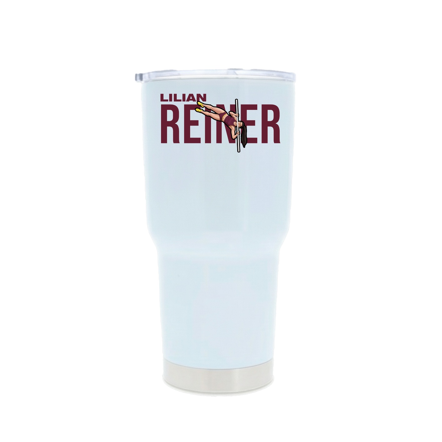 30oz Stainless Steel Tumbler — Player Name in White
