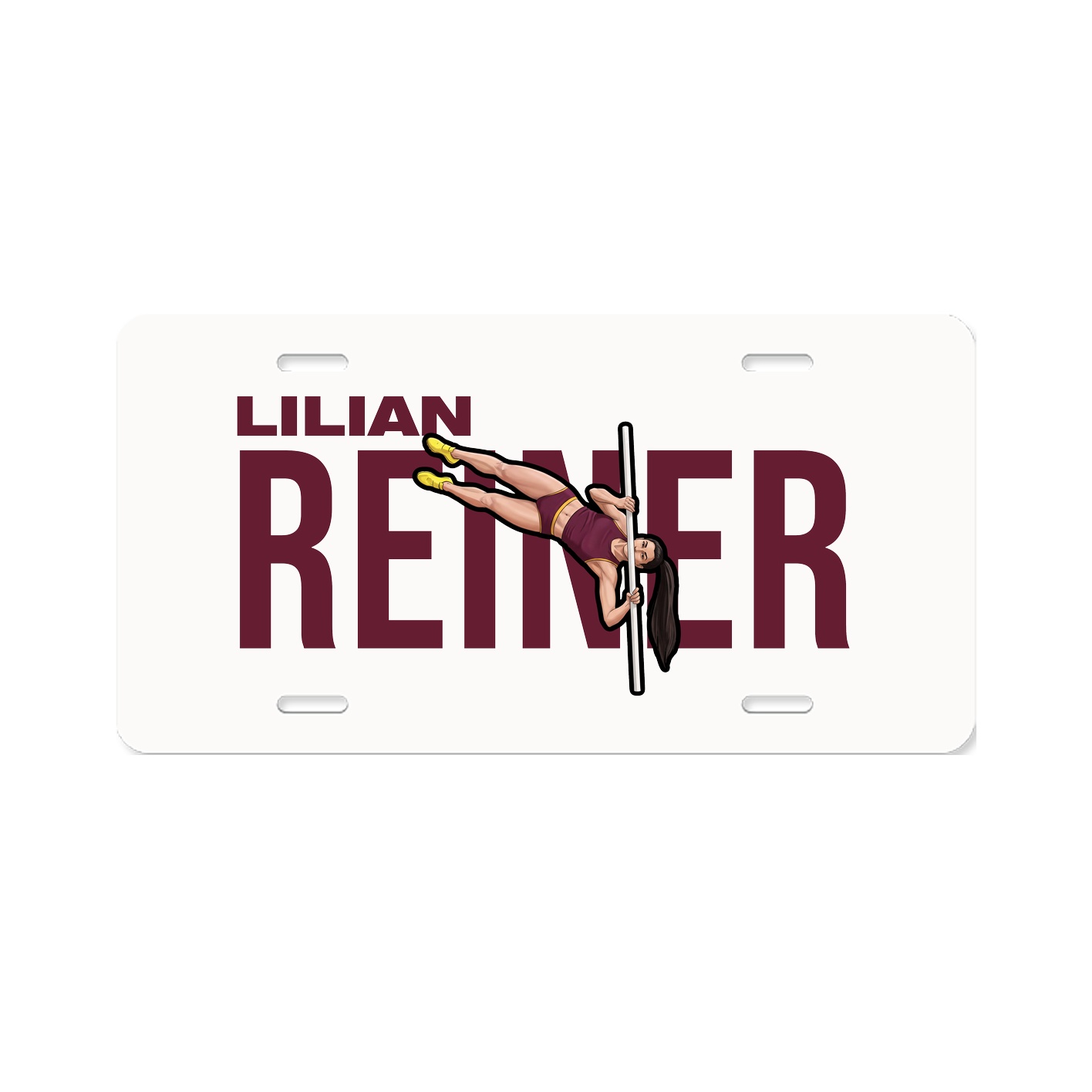 License Plate — Player Name in Classic