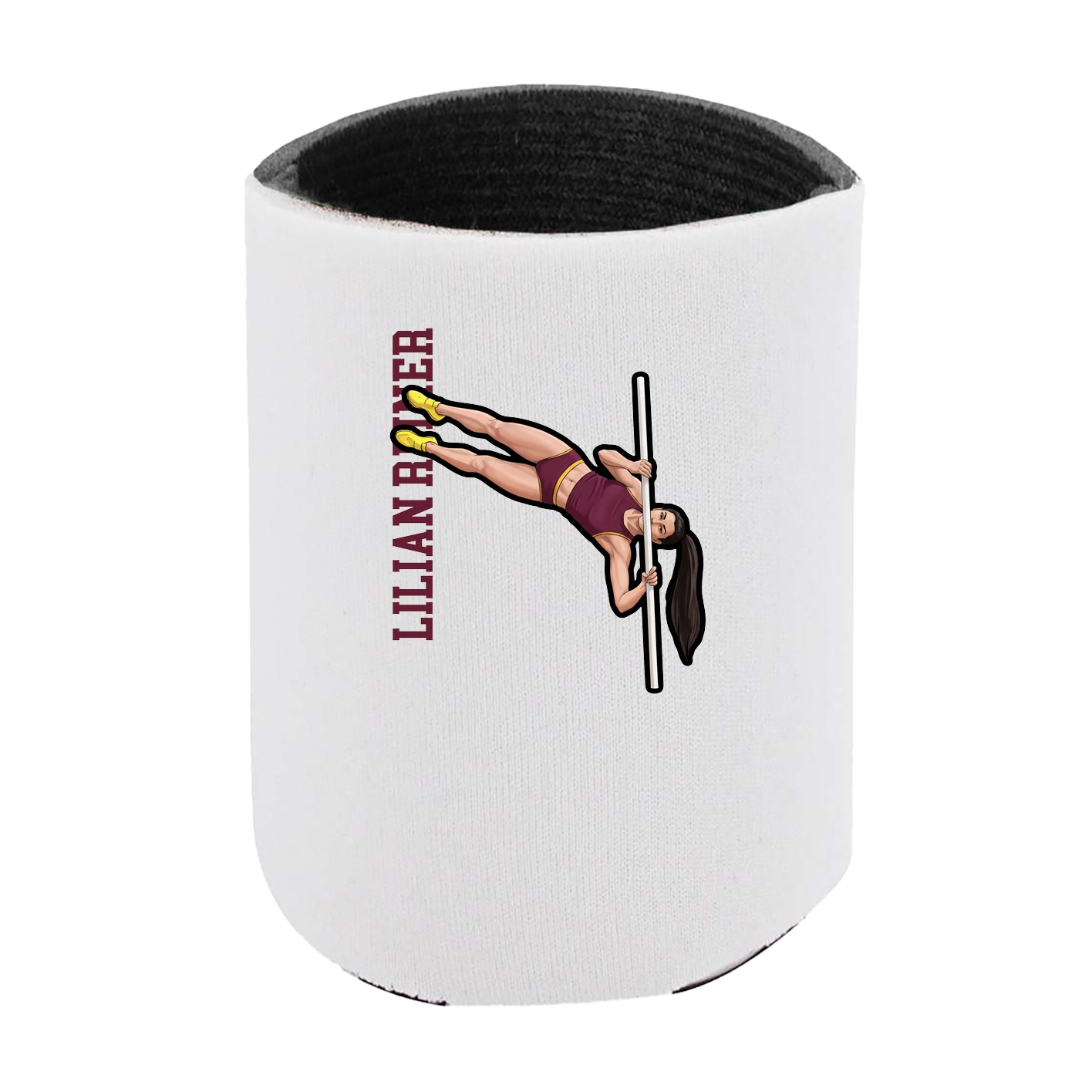 Can Holder — Name Vertical in White