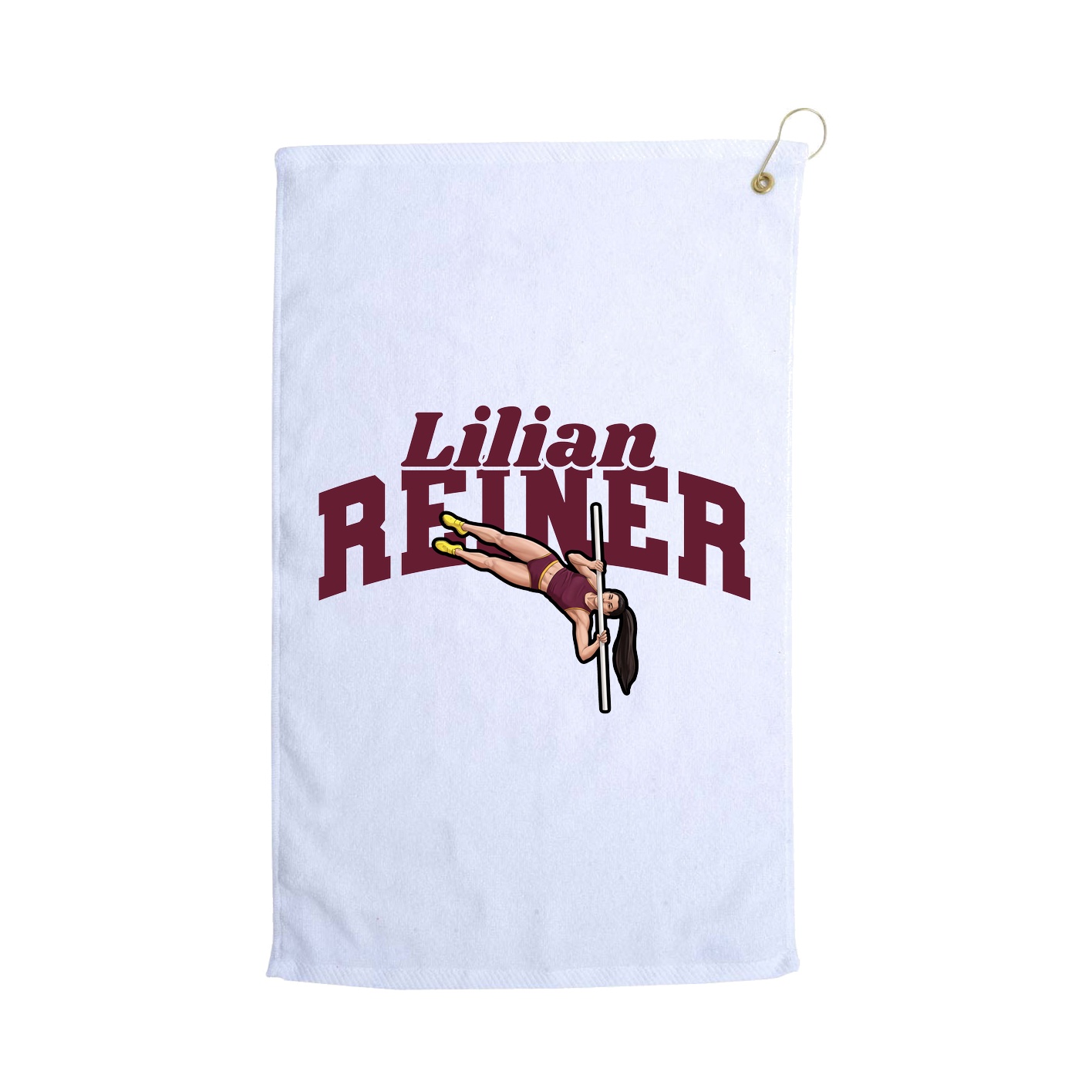 Golf Towel — Signature Arch in White