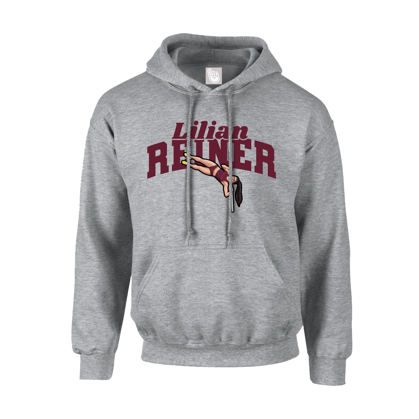 Hoodie — Signature Arch in Grey
