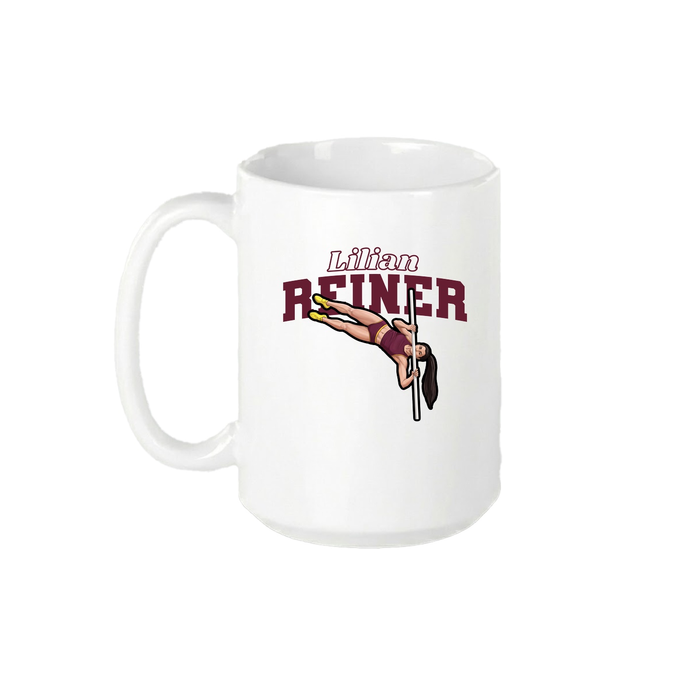 15oz Coffee Mug — Name Arch in White