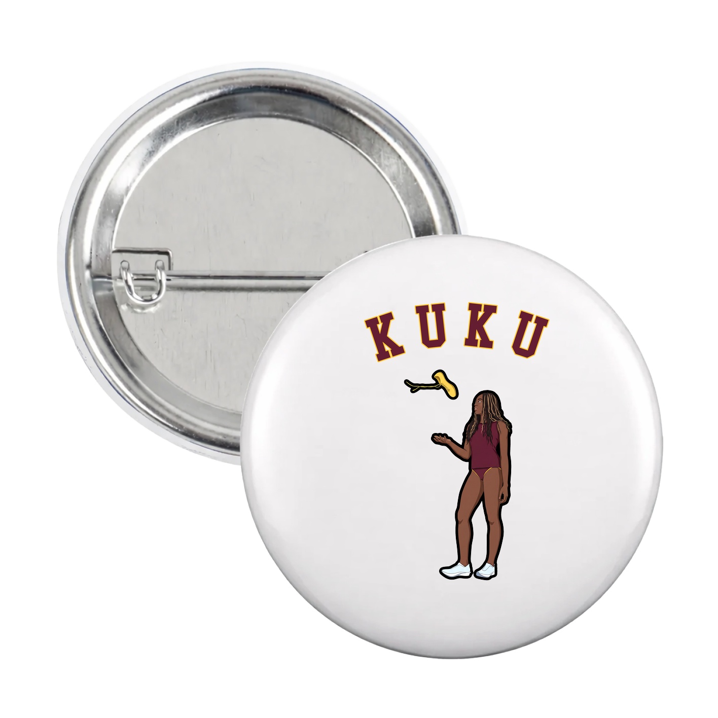 Game Day Button — Shirsey Arch in White
