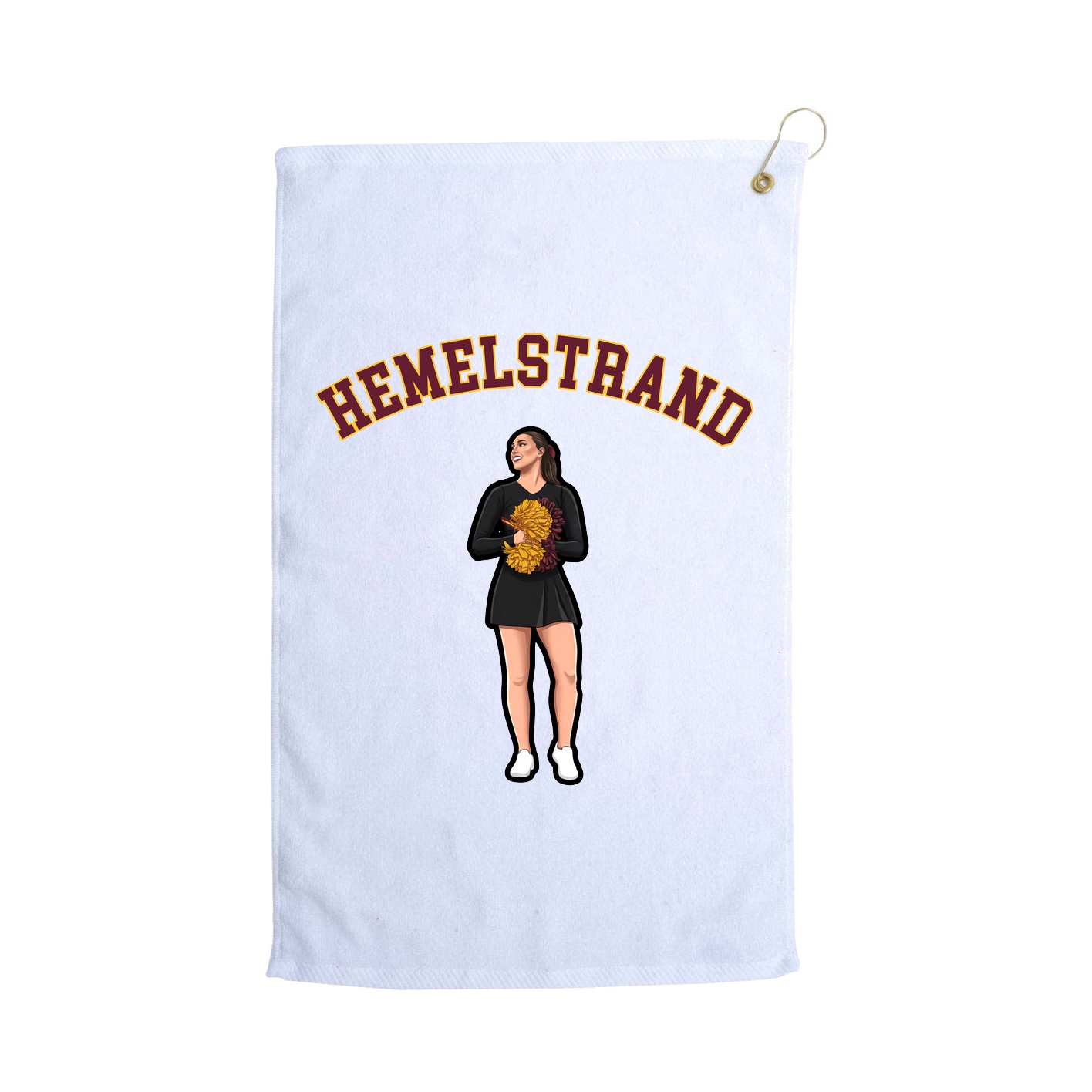 Golf Towel — Shirsey Arch in White