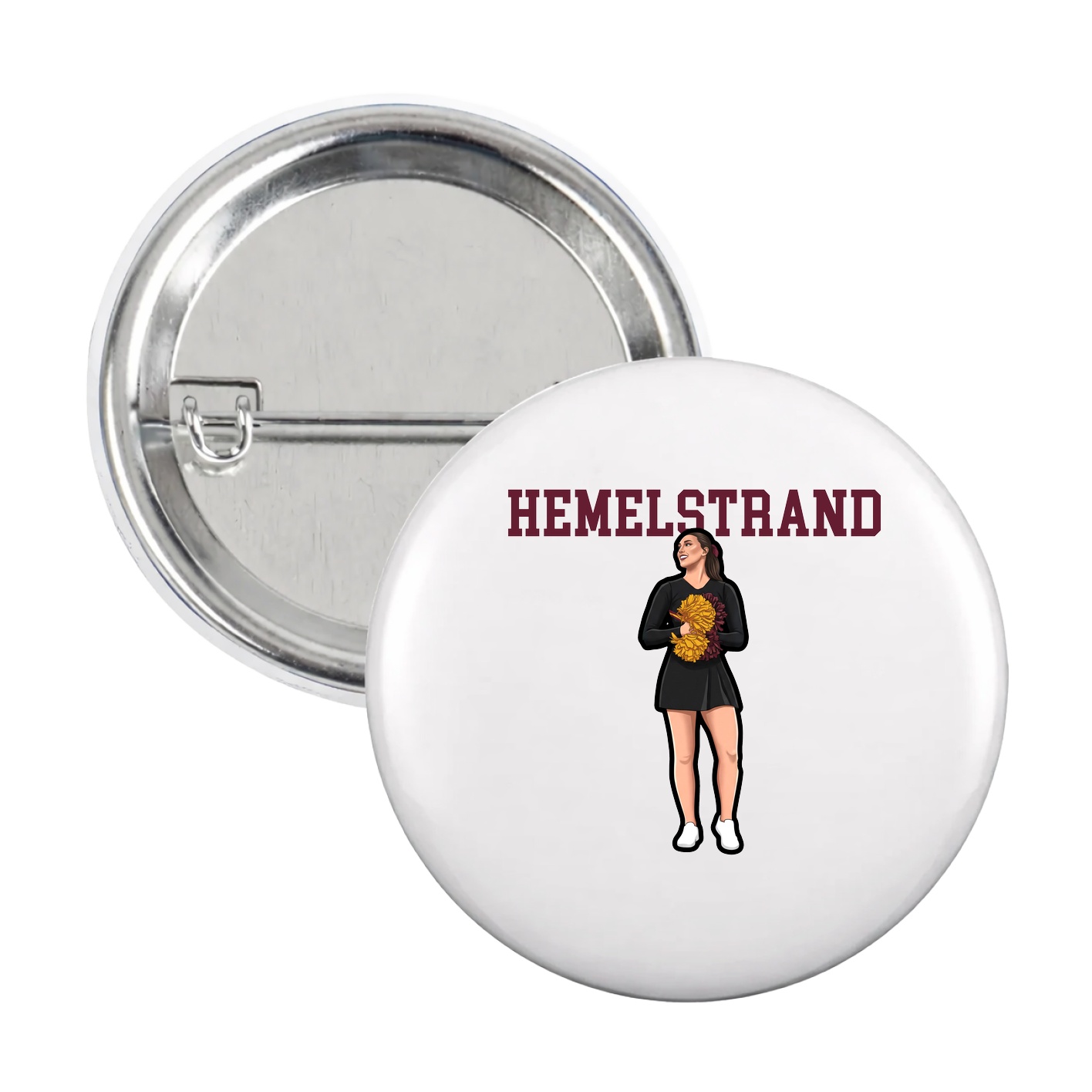 Game Day Button — Shirsey in White