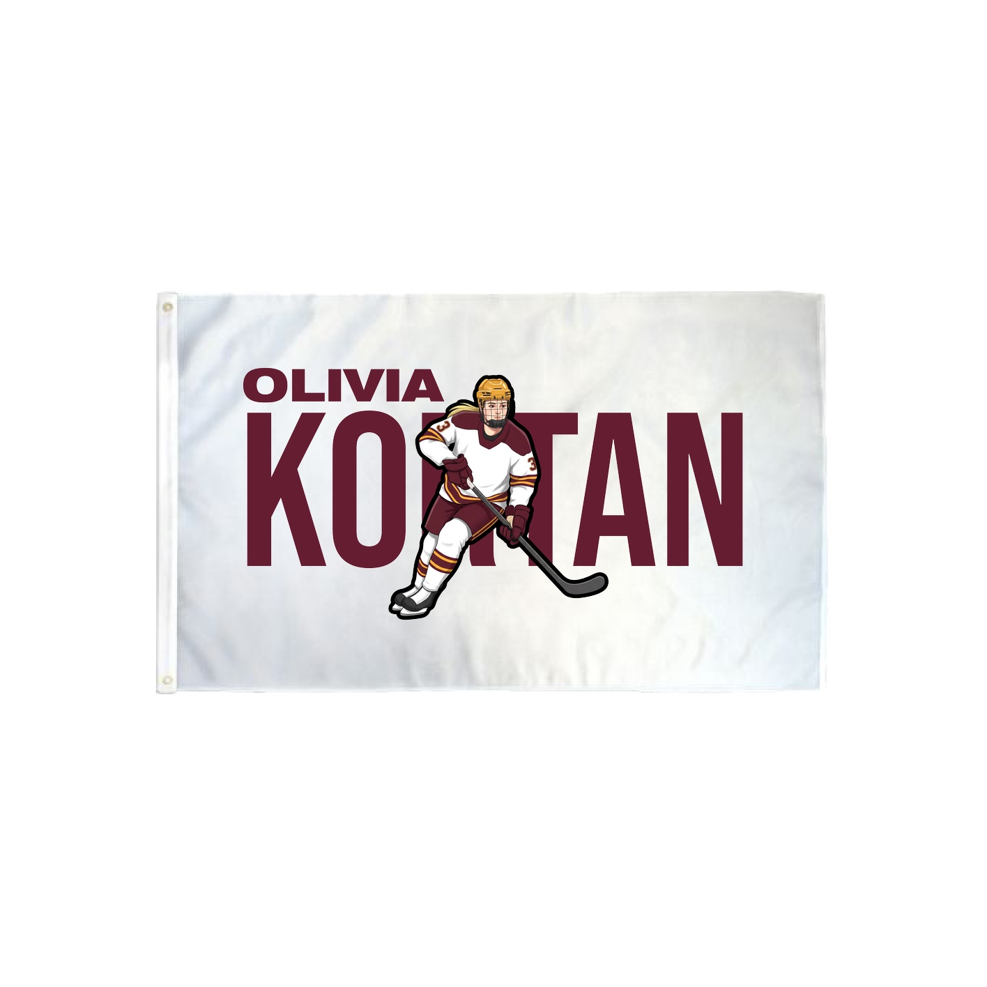 3x5 Flag — Player Name in Classic