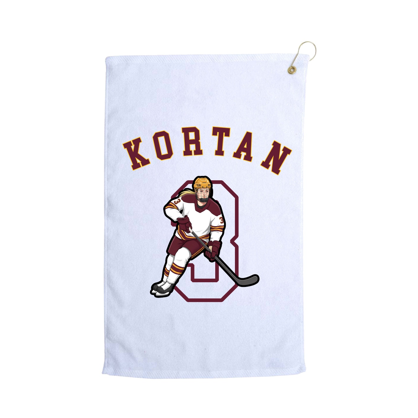 Golf Towel — Shirsey Arch in White