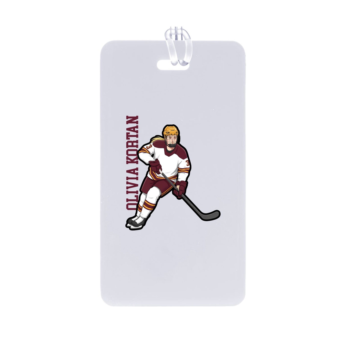Bag Tag — Name Vertical in Classic