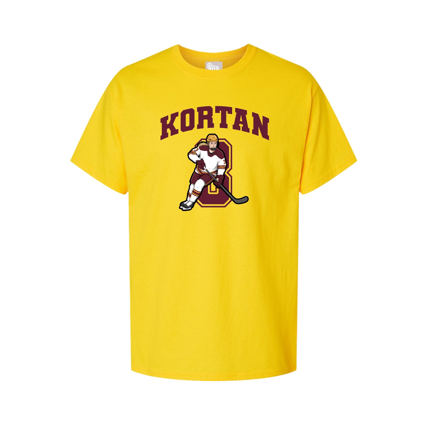 Youth Tee — Number in Gold