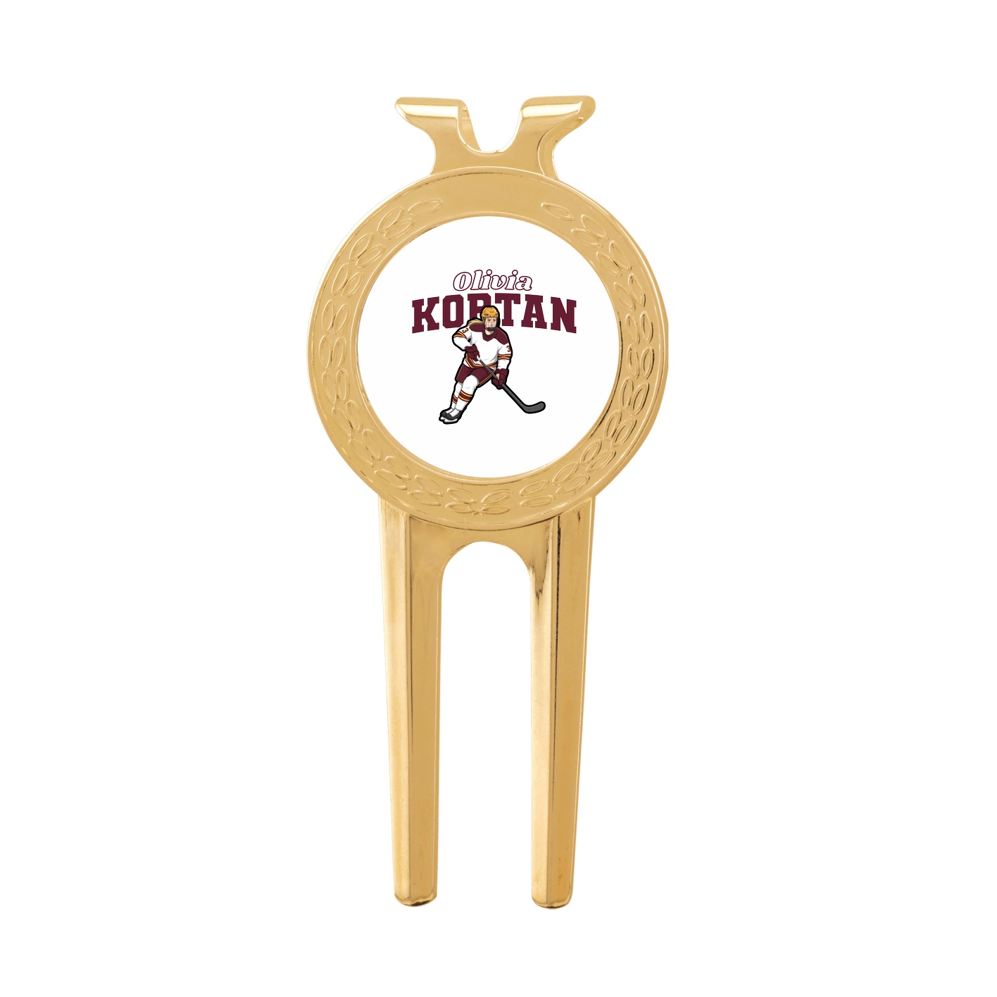 Divot Tool with Ball Marker — Name Arch in Classic