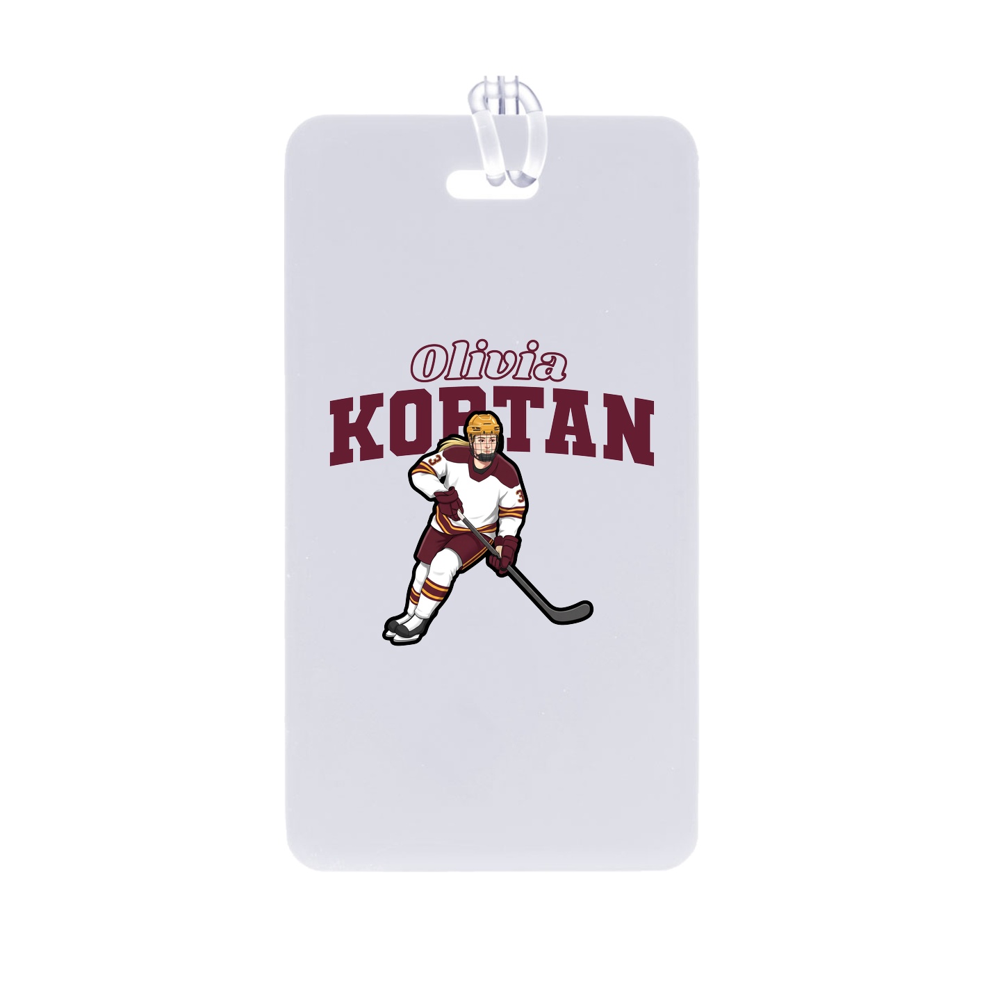 Bag Tag — Name Arch in Classic