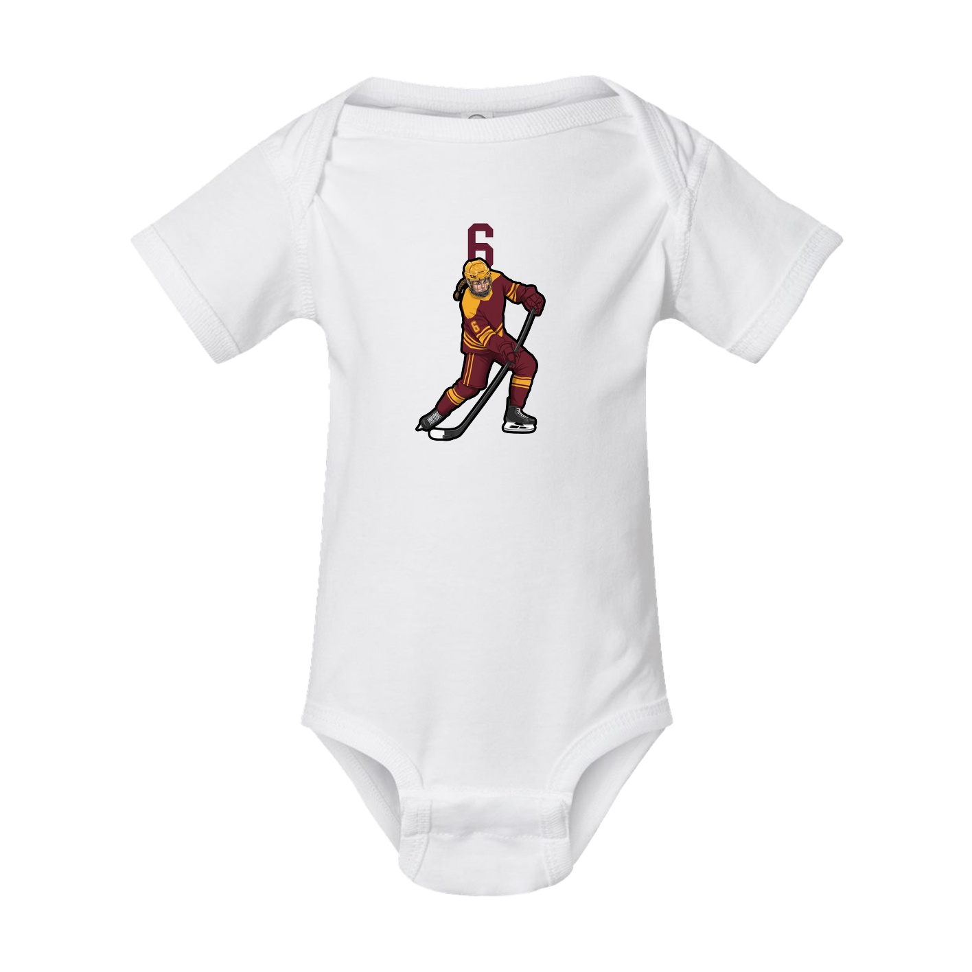 Baby Onesie — Number Top in White