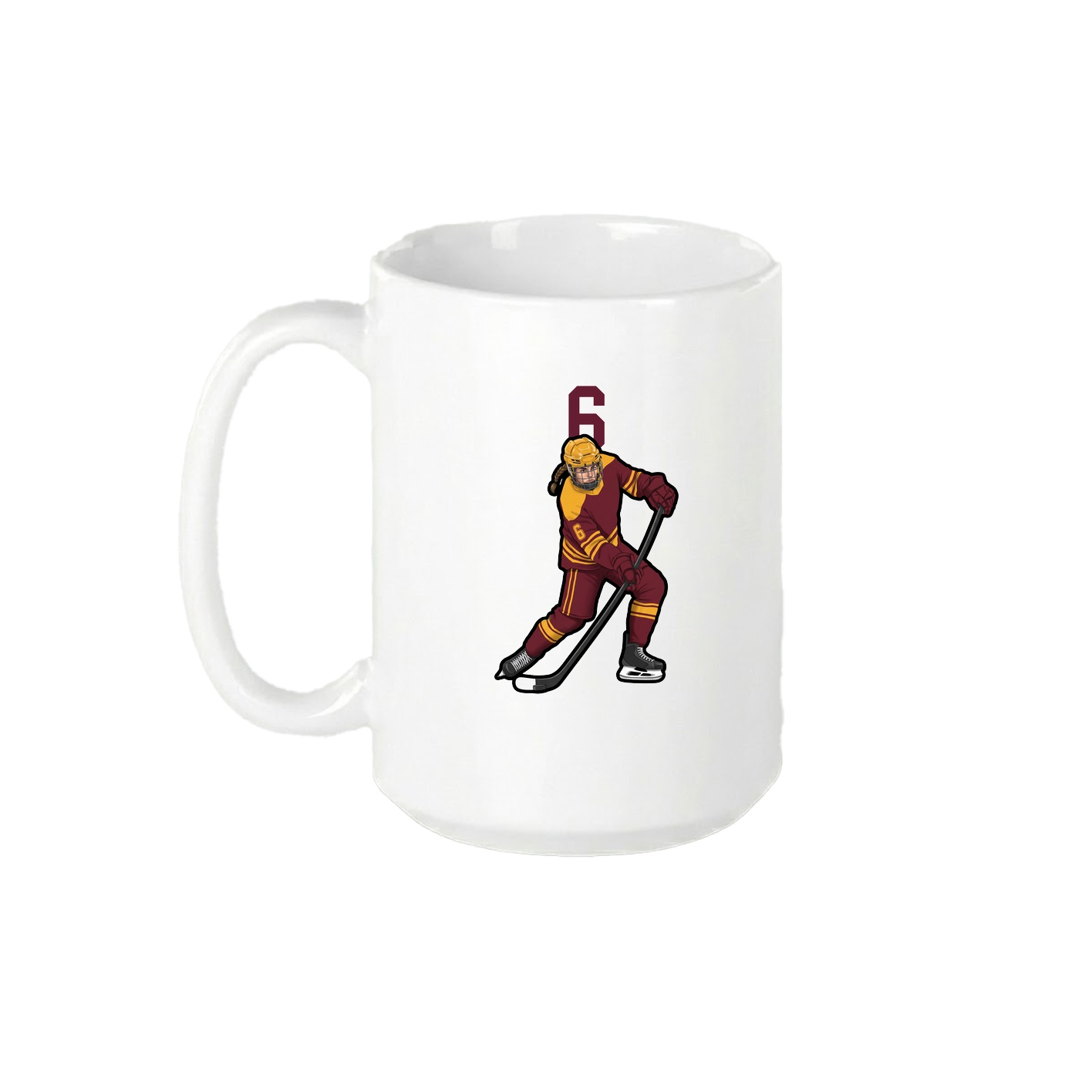 15oz Coffee Mug — Number Top in White