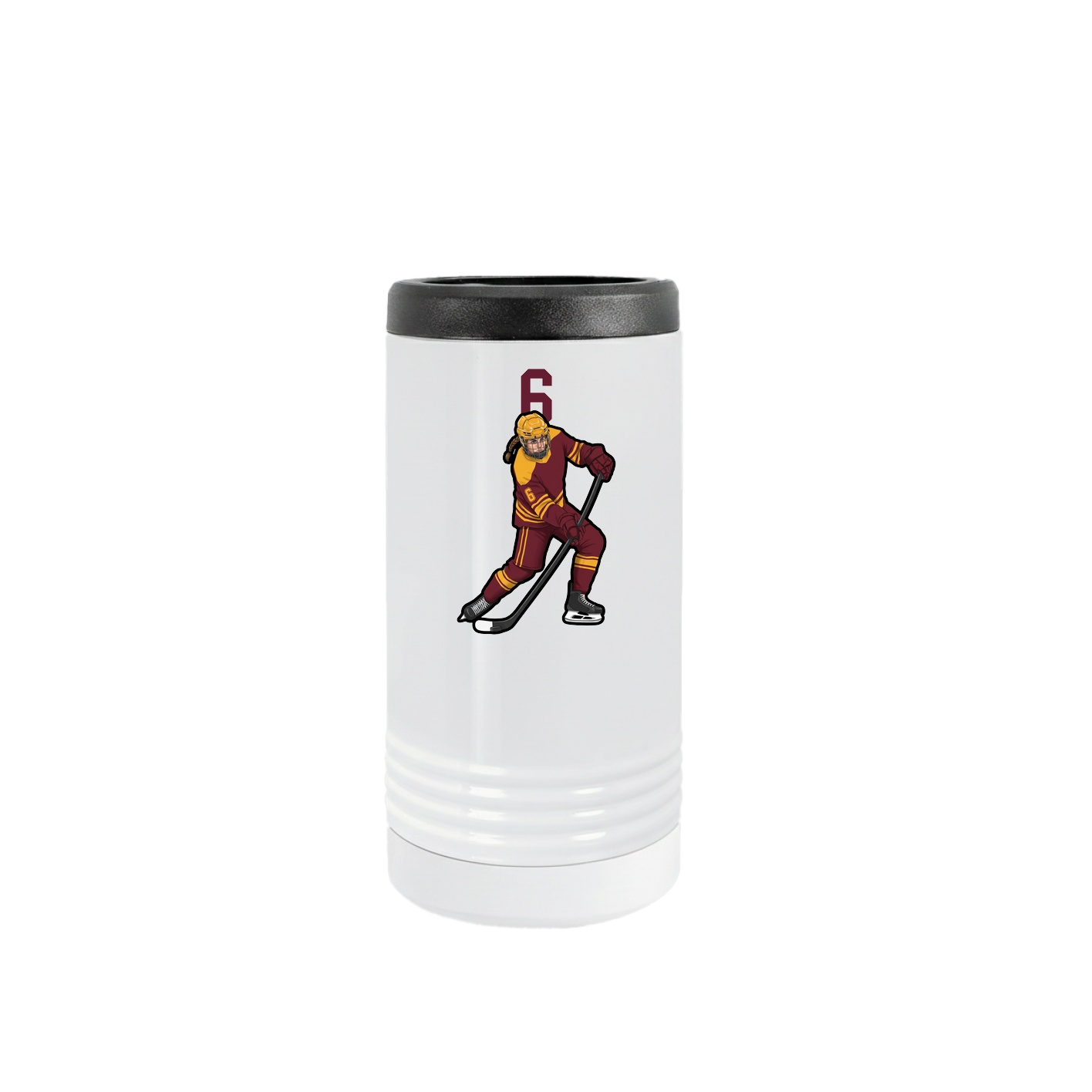 Slim Beverage Holder — Number Top in White