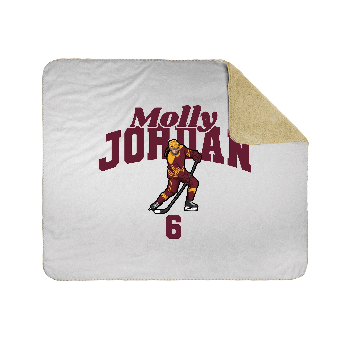Throw Blanket — Signature Arch in White