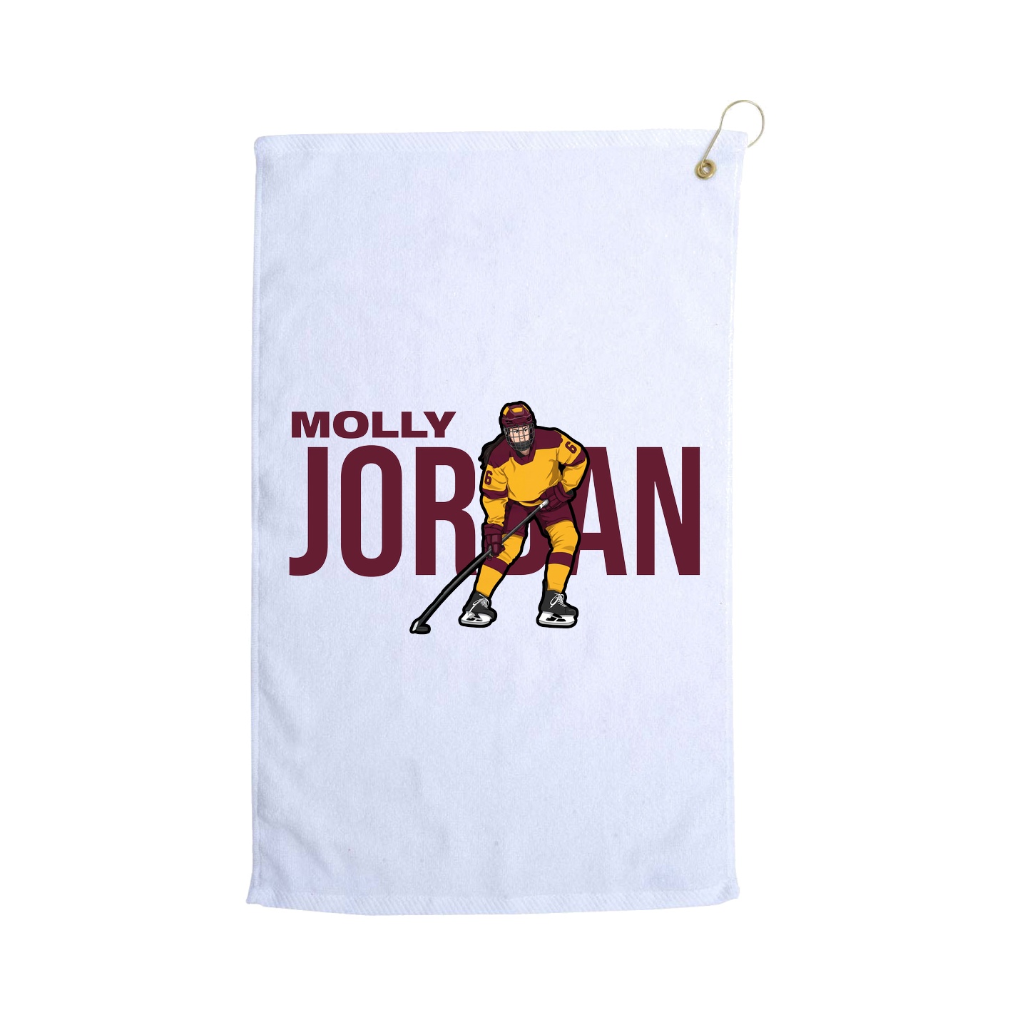 Golf Towel — Player Name in White